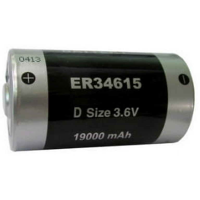 Titus D Size 3.6V ER34615 Lithium Battery - 2 Pack 