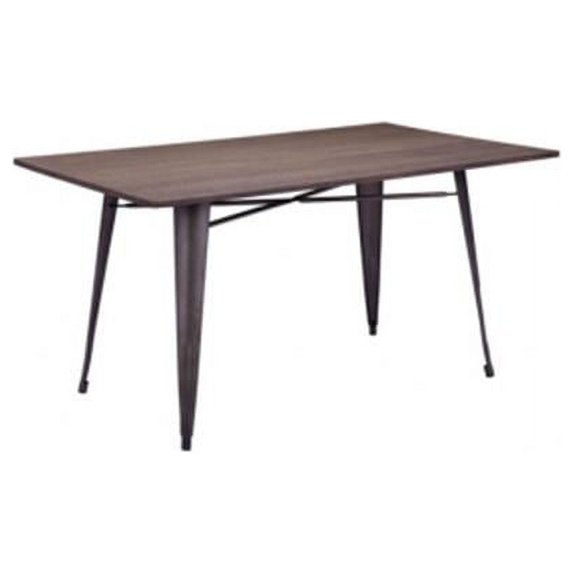 Titus Rectangular Dining - Table Rustic Wood