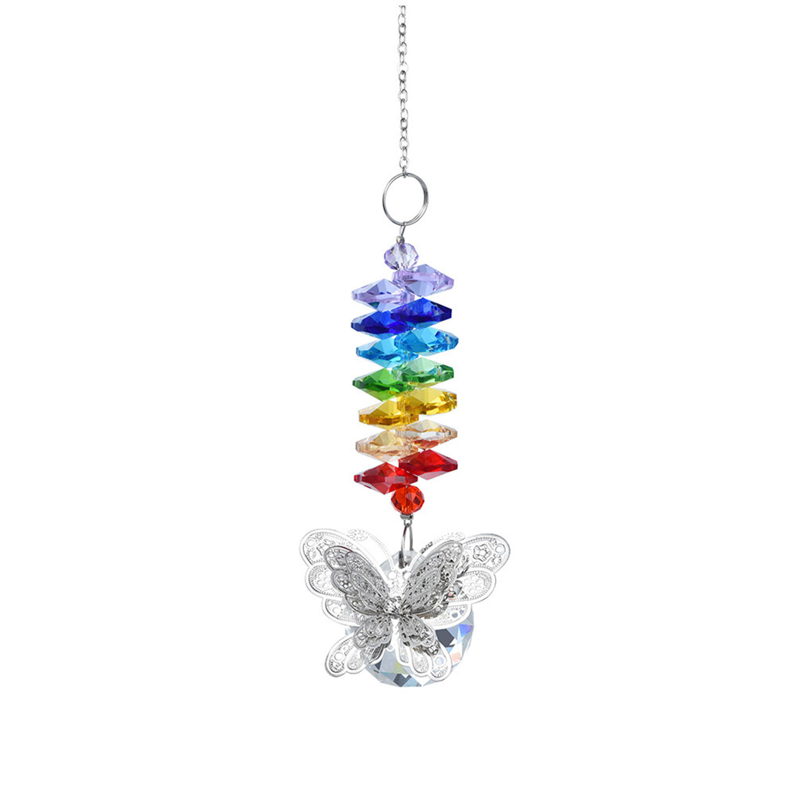 Tiuneo Clearance Crystal Suncatchers Hanging Wind Chime Style Garden ...