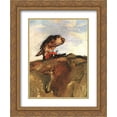 thumbnail image 1 of Tivadar Kosztka Csontvary 2x Matted 20x24 Gold Ornate Framed Art Print 'Bird of Prey', 1 of 2