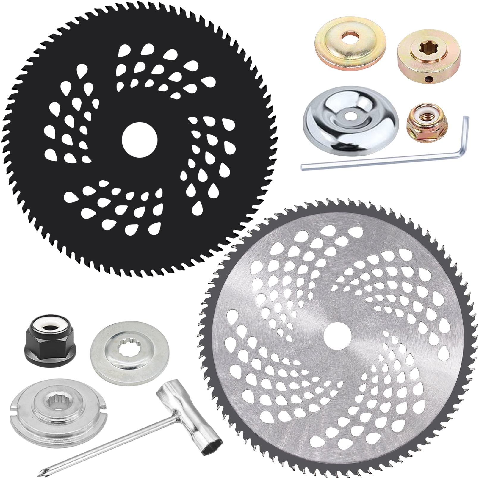 Tivddikun 8 Inch & 10 Inch 80 Tooth Carbide Tip Circular Saw Brush