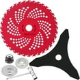 Tivddikun 9" x 36T Carbide Tip Brush Cutter Trimmer Blades & 10" X 3