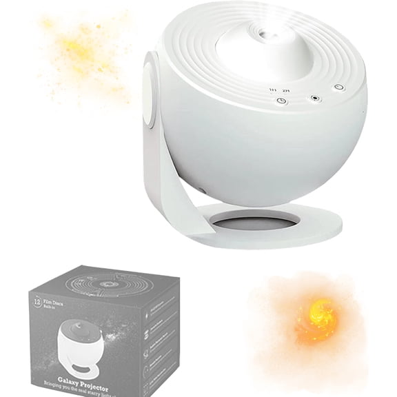 Tiverio Home Space Projector, Tiveario Home PRO Ultra HD Space Projector, 13 in 1 Planetarium Star Projector, 360° Rotating, for Ceiling for Astronomy Enthusiasts (White)