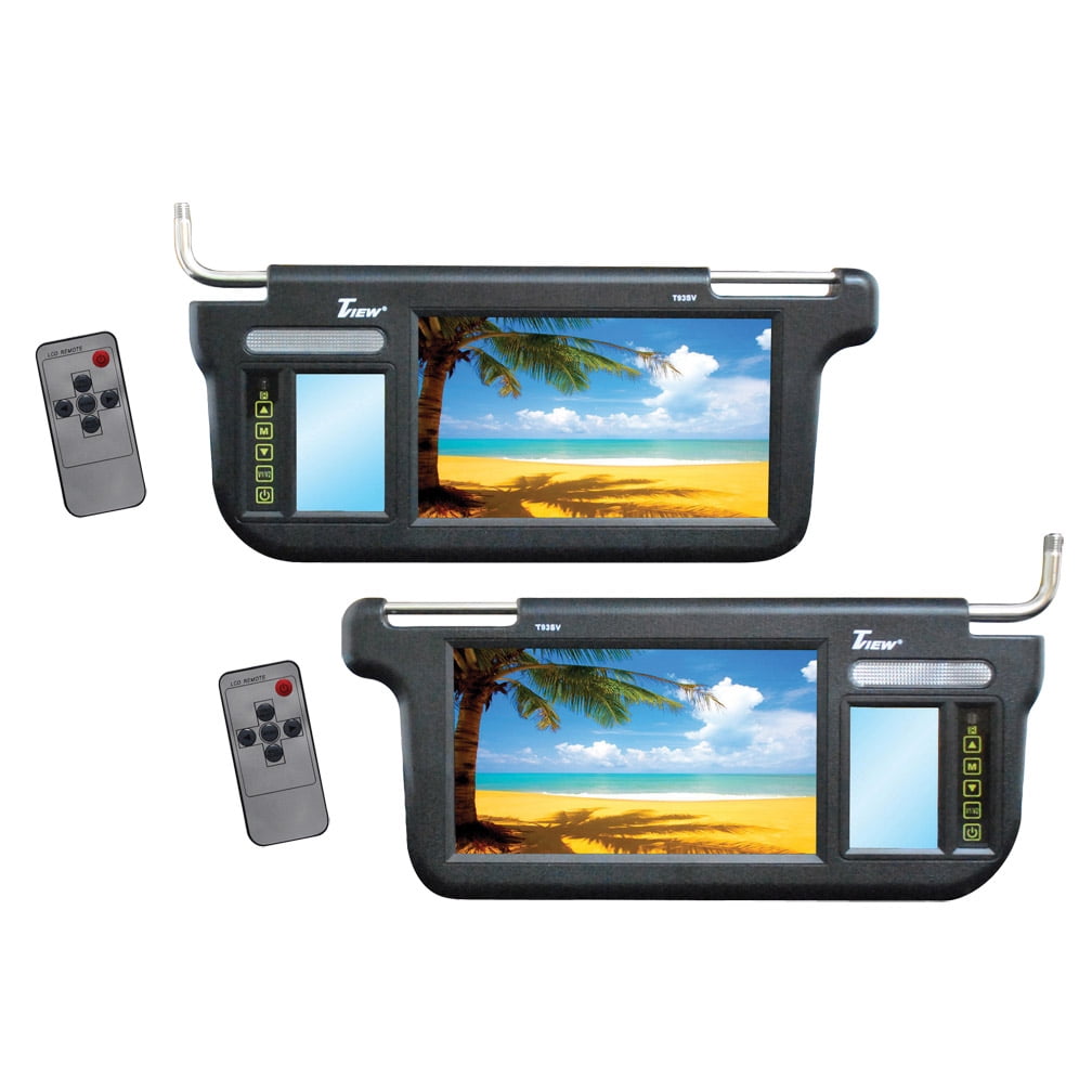 9インチサンバイザーモニター 左右2個セット　（新古品） 9-inch sun visor monitor, set of 2 left and right 9インチサンバイザーモニター ベージュ グレー 大特価 左右セット
