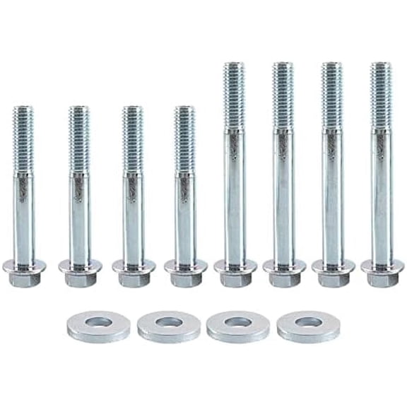 Tivkeber 12pc Engine Stand Bolt Kit Flange Compatible with LSX LS LS1 4.8L 5.3L 6.0L 6.2L LR4 LQ4 LS6 LQ9 L33 LS2 LH6 L92 L76 LY2 LY5 LY6 LC9 LFA LH8 LMG