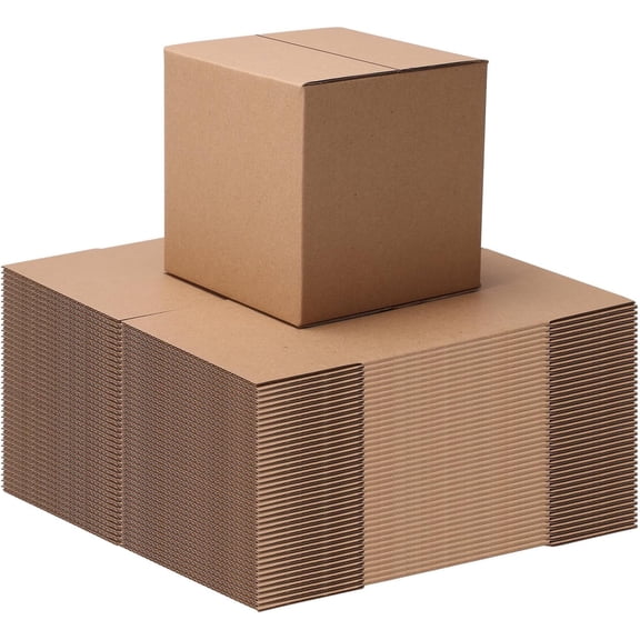Tivkeber 40 Packs 5x5x5 Shipping Boxes, Corrugated Cardboard Bulk Packing Mailing for Small Business