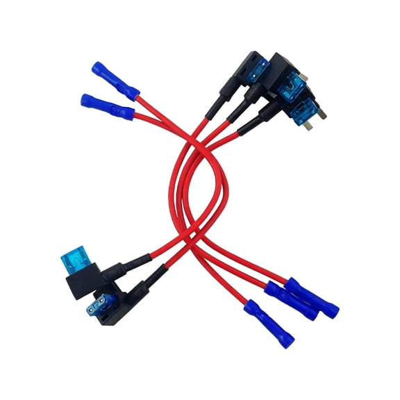 Tivkeber 5 Pack 12V Car Add-a-Circuit Fuse TAP Adapter Mini ATM APM Blade Fuse Holder