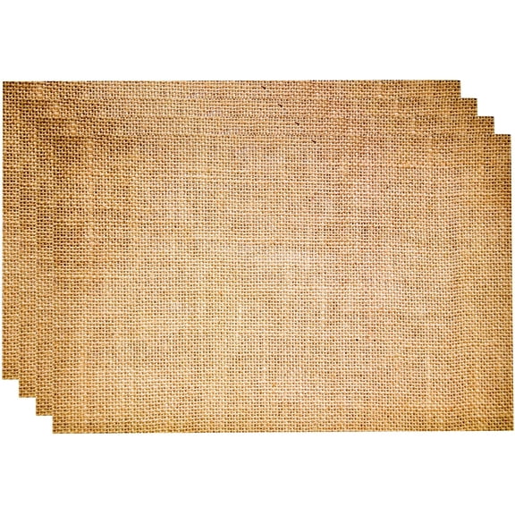 Tivkeber 50 Burlap Placemats 11x17" Disposable Paper Place Mats, Rustic Farmhouse Table Setting for Dinner Party, Wedding, Catering Decor