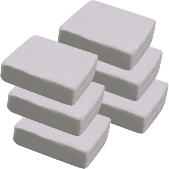 Tivkeber 6 lb White Natural Air-Dry Clay for Wheel Throwing, Hand Building, Sculpting; All Skill Levels Whiteware Clay
