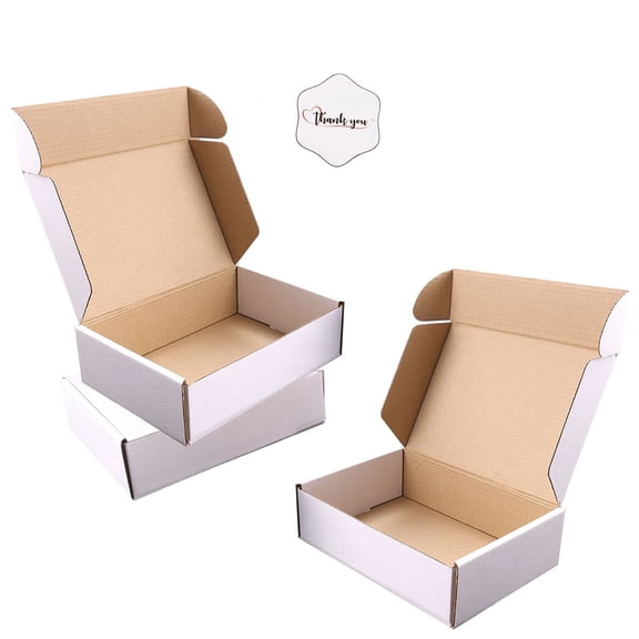 Tivkeber 9"x6"x4" Shipping Boxes, Anti-Impact E-Commerce & Shipping Packaging with Sealing Label