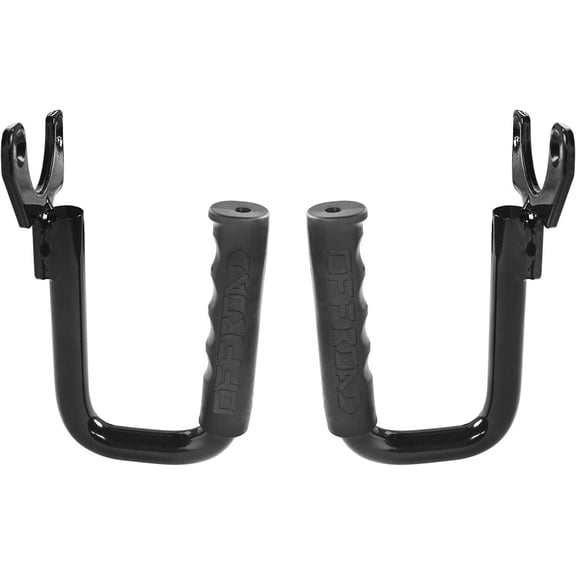 Tivkeber Black Steel Front Grab Handles for 1997-2006 Wrangler TJ & Unlimited, Driver/Passenger Side