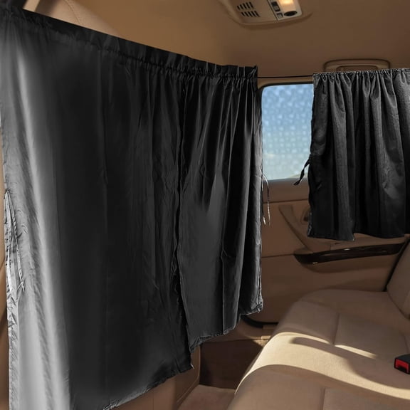 Tivkeber Car Privacy Curtains Set: 1 Rear Divider & 2 Side Window Shades for SUV, Van, Camping & Sleeping