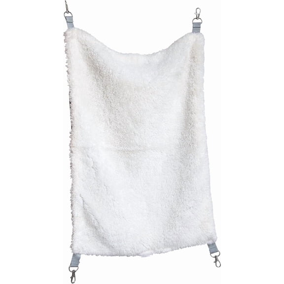Tivkeber Cat Hammock for Cages - Soft & Comfy Hanging Bed with Metal Clips for Guinea Pigs, Rats, Ferrets, Chinchillas & Small Animals - Gray