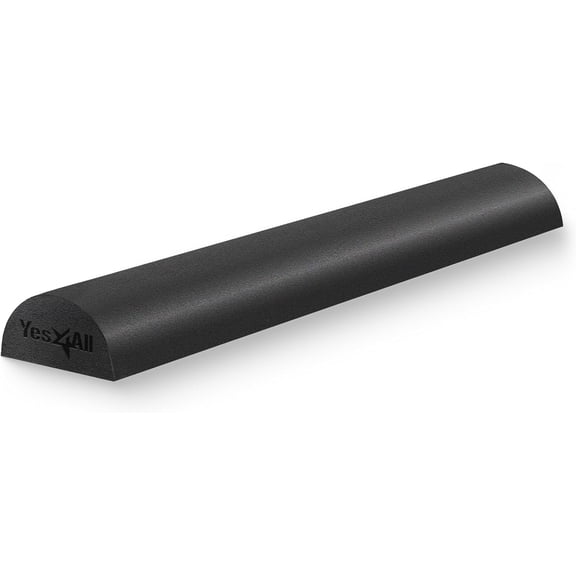 Tivkeber Half Foam Roller, Soft Density Round PE Roll for Back Massage, Yoga Exercise - 36"