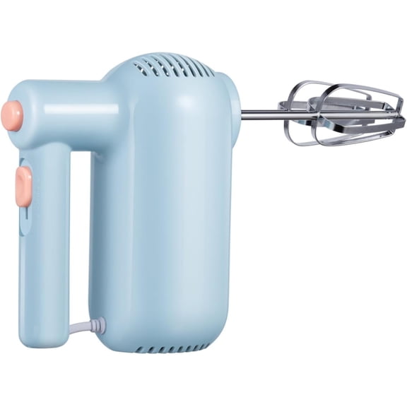 Tivkeber Hand Mixer Electric, 5-Speed Ultra Power Kitchen Appliance, Portable Lightweight with Stainless Steel Beaters & Dough Hooks for Baking, Egg, Salad, Cookies, Cakes
