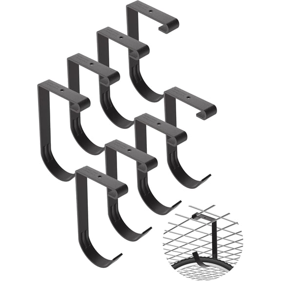Tivkeber Heavy Duty Bike Hooks for Garage Ceiling Mount Rack - 4x8 Overhead Storage, Hanging Bicycle Shelves, Flat Accessory & Wall Hanger (8 Pack)