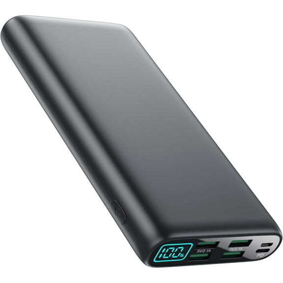 Tivkeber Portable Charger 38800mAh Power Bank, 5 Outputs & 2 Inputs, PD USB C Fast Charging External Battery Pack for iPhone 17/16/15, Android Galaxy, Travel Essential