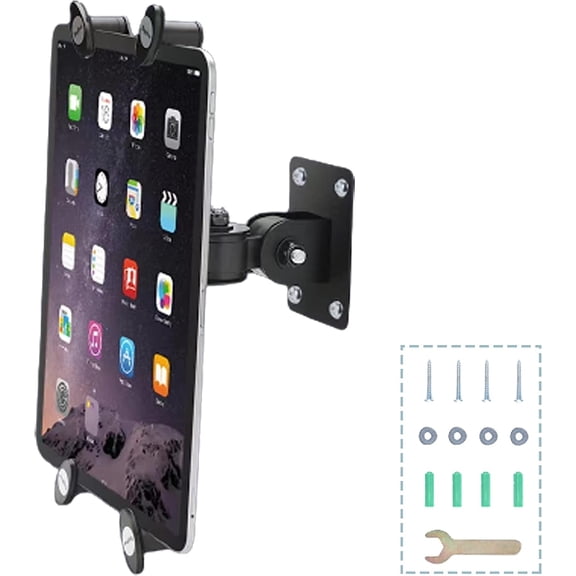 Tivkeber Tablet Wall Mount for 7-13 inch Tablets, Home, Classroom, Medical & Business Use (Black)