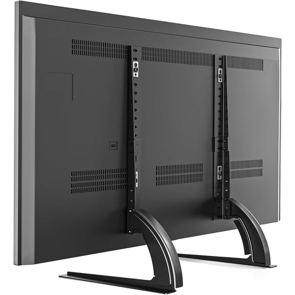 Tivkeber Universal TV Stand Tabletop for 22-65" Flat Screen TVs, Strong Legs Hold 88lbs, Height Adjustable TV Base, Max VESA 800x500mm