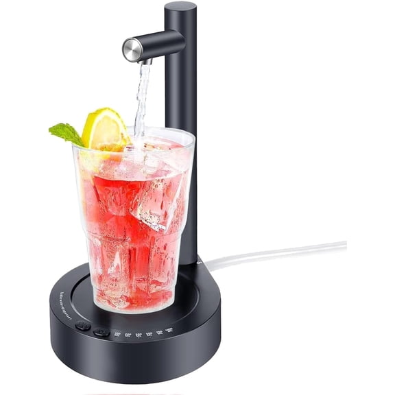Tivkeber Water Dispenser for 5 Gallon Bottle, Desktop Portable Electric Pump with Fast USB-C Charging for Home, Office, Desk, Bedside & Outdoor Use