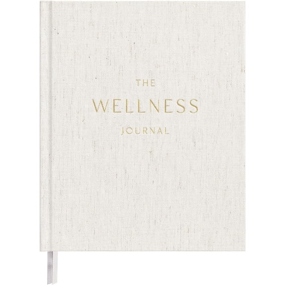 Tivkeber Wellness Journal - 91-Day Self Care & Mental Health Planner | Track Sleep, Diet & Goals with Lay-Flat Hardcover | Gift-Ready, Undated (Original Beige)