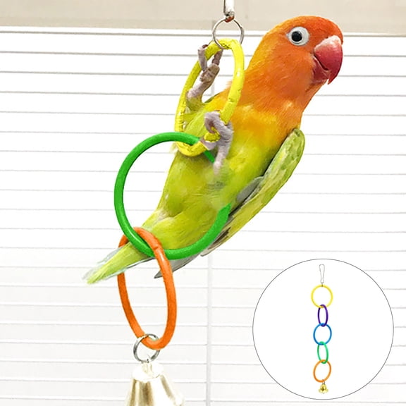 Tivok Bird Climbing Climbing Swing Rings For Exercise Hanging Bird For Small Birds Budgie Lovebird Cage Parrot