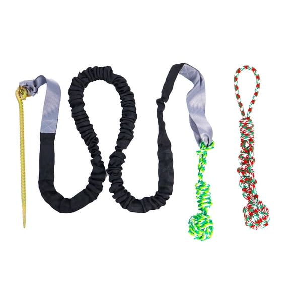 Tivok Dog Teeth Grinding Outdoor Tug Of War Knotted Rope Tree Bungee Dog Toy Outdoor Tree Stump Rope Toy