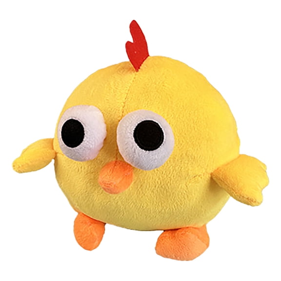 Tivok Moving Pet Plu Sh Toy Smart Interactive Dog Toy Pet Bouncing Ba Lls USB Rechargeable Washable Cartoon Chick Plu Sh Squeaky Chick Dog Toy For Dog Puppy And Cats
