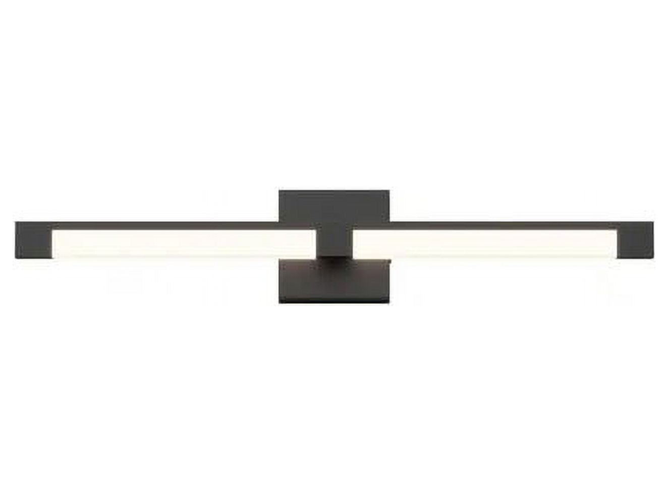 Tivoli 27 in. 1-Light Matte Black Modern Integrated LED Vanity Light ...