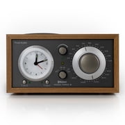 Tivoli Audio Model Three AM/FM Bluetooth Clock Radio with USB Charging Ports Metallic Taupe/Cherry
