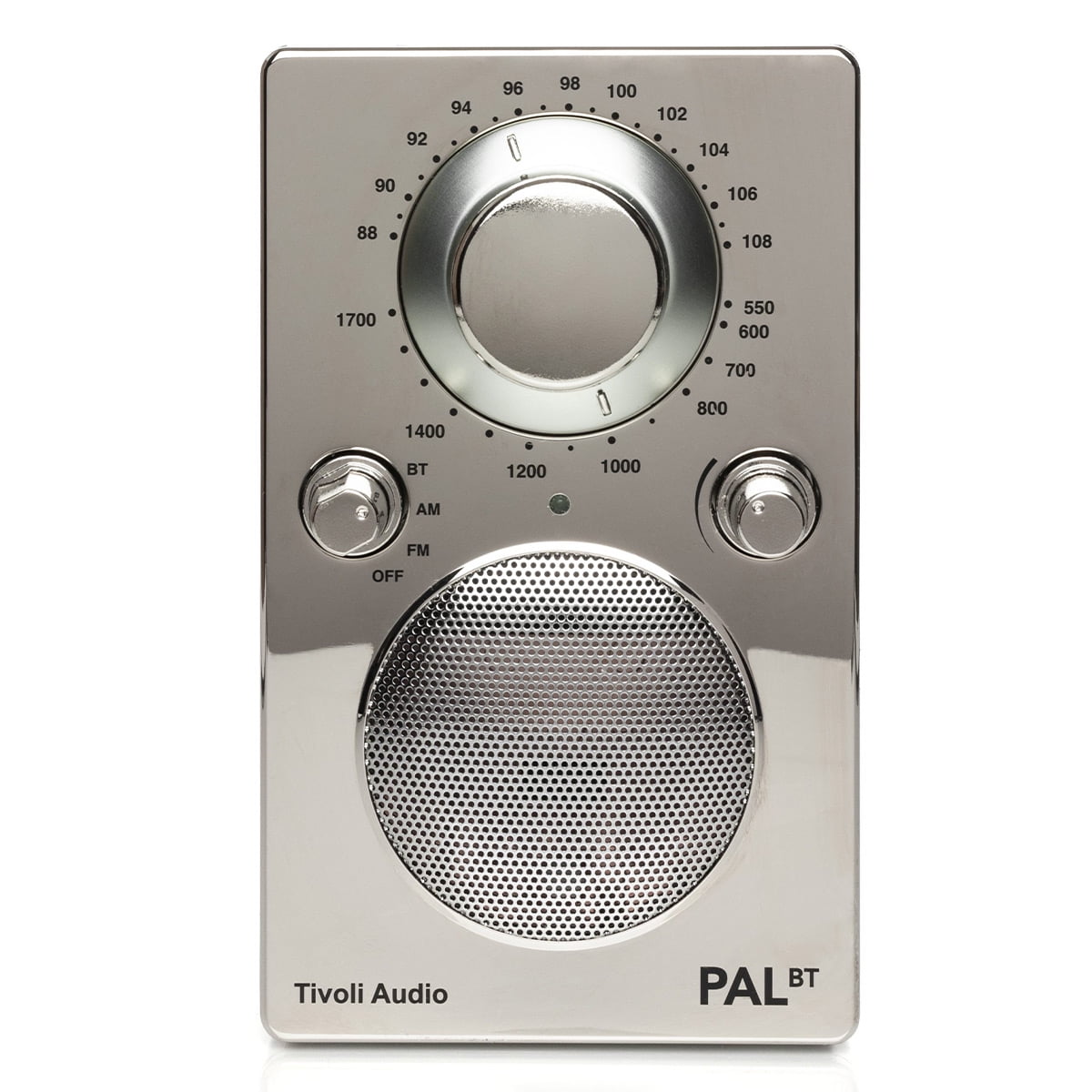 Tivoli Audio PAL BT Bluetooth AM/FM Portable Radio & Speaker (Chrome)