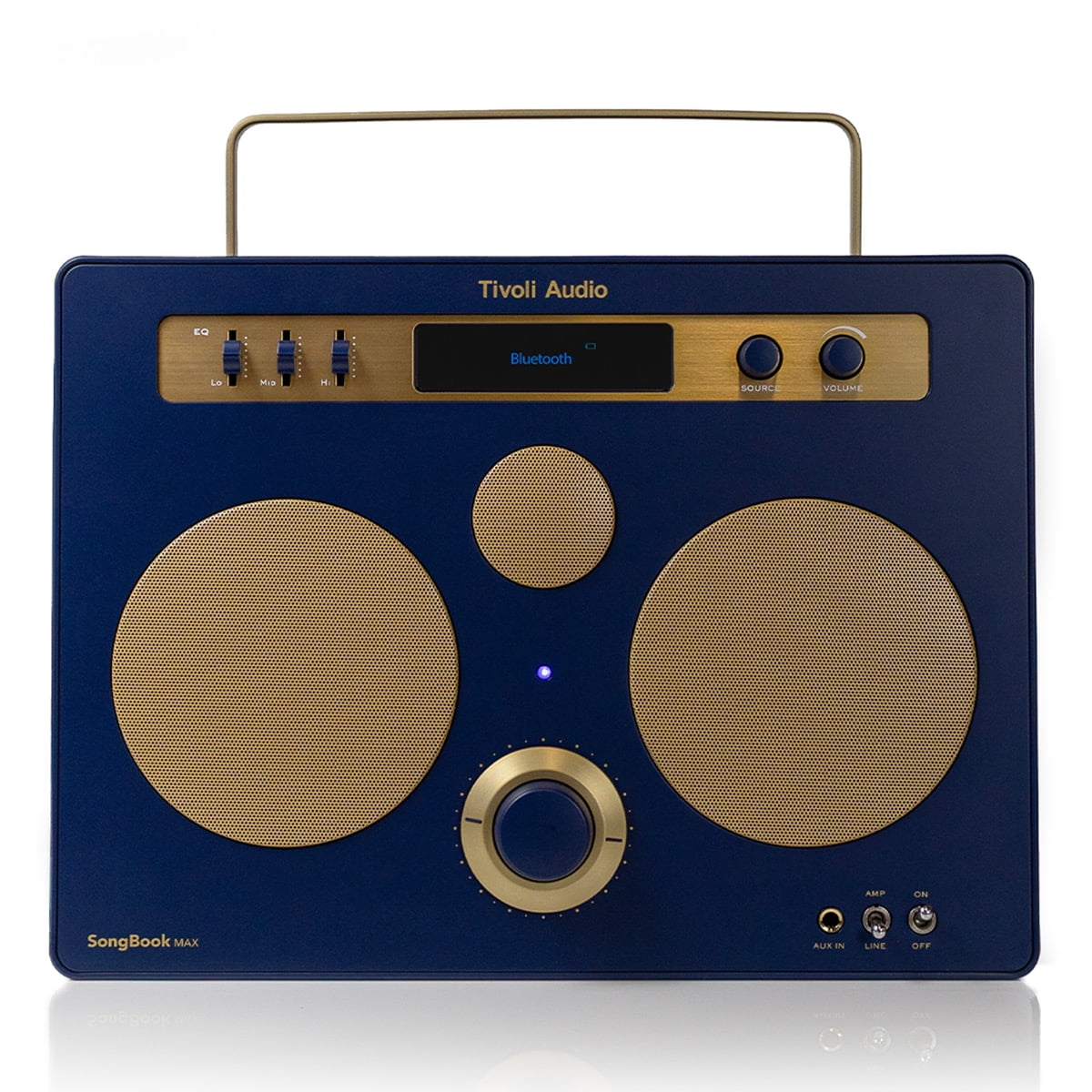 Tivoli Audio Songbook MAX Bluetooth Speaker with Built-In Pre-Amp and Carrying Handle (Blue)