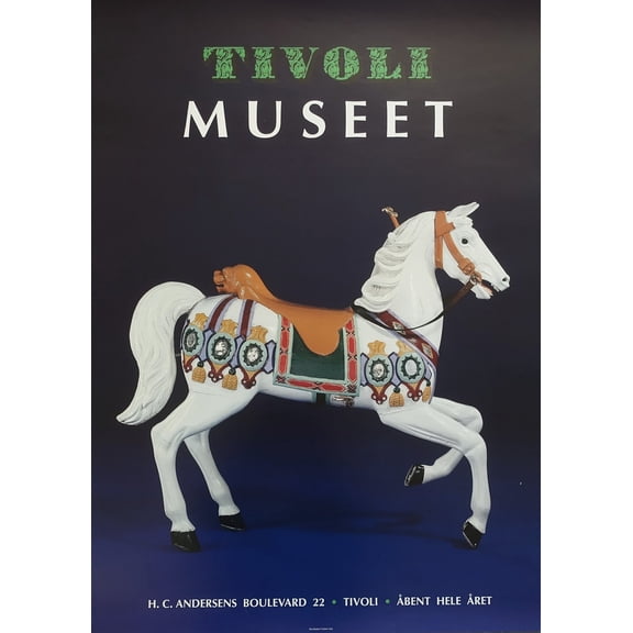 Tivoli Gardens Museum Poster, Unframed Paper Poster 8x10in