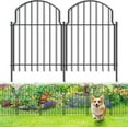 thumbnail image 1 of 25Pcs Garden Fence, 22in(H)/27ft(L) Dog Fence Outdoor for Yard, Panels Decorative Garden Borders, Metal Animal Barrier for Dogs, Rabbits, Dig Defence, Decor, 1 of 6