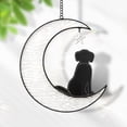 thumbnail image 1 of Dog Suncatcher, Dog Memorial Gifts Stained Glass Christmas Dog Memorial Ornaments Dog Suncatchers for Windows Hanging Loss of Dog Sympathy Gift for Dog Lovers Christmas Tree Decoration, 1 of 7