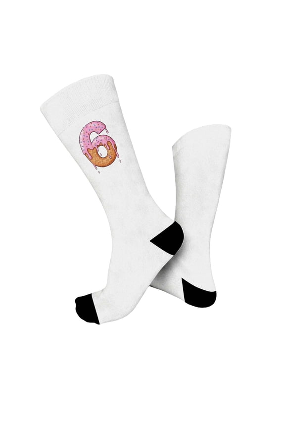 67 Socks Meme 6 7 Basketball Socks Funny Six Seven Design Novelty Socks,White2,One Size