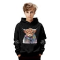 thumbnail image 1 of Tiweut Boys Girls Highland Cow Hoodies Sherpa Lined Cute Long Sleeve Pullover Western Sweatshirt Tops,Black1,5-6 Y, 1 of 7