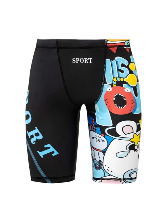 Boys' Swim Jammers Quick Drying Youth Competitive Swim Team Trunks Racing Swimsuit Athletic Swimming Shorts,6-7 Y