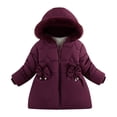 thumbnail image 1 of Tiweut Casual Down Jackets for Girls Children's Winter Padded Hooded Thickened Fashion Down Jacket Regular Clothing 12-18 M, 1 of 4