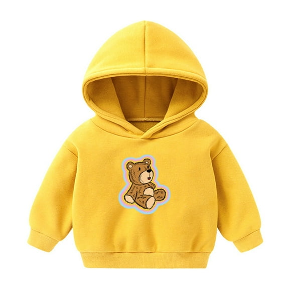 Tiweut Casual Hoodies for Boys Daily Wear School Cartoon Print Sweatshirts Long Sleeve Loose Fit Classic Hooded 5-6 Y