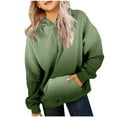 thumbnail image 1 of Tiweut Casual Hoodies for Girls Cute Teen Preppy Hooded Sweatshirt Oversized Long Sleeve Shirts Gradient Color Clothes Tops 3-4 Y, 1 of 7