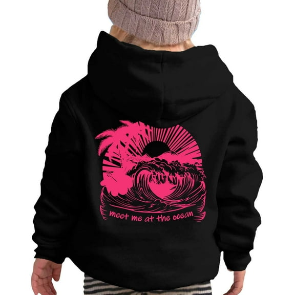 Tiweut Casual Hoodies for Girls Long Sleeve Soft Sweatshirt Hooded Graphic Hoody Kids Cute Pullovers Top Clothes Tops 7-8 Y