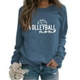 thumbnail image 1 of Tiweut Casual Sweatshirts for Womens Volleyball Graphic Long Sleeve Crewneck Loose Fit Pullover Blouses Blue,2XL, 1 of 3
