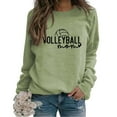 thumbnail image 1 of Tiweut Casual Sweatshirts for Womens Volleyball Graphic Long Sleeve Crewneck Loose Fit Pullover Blouses Green,XL, 1 of 3