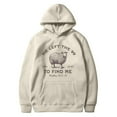 thumbnail image 1 of Tiweut Christian Hoodies He Left The 99 To Find Me Sweatshirt Jesus Bible Verse Hoodies For Men Faith God Hooded Pullover,A-Beige,Beige, 1 of 3
