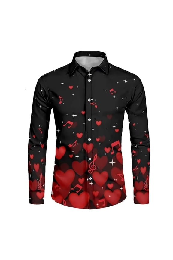 Christmas Shirts Mens Santa Claus Funny Xmas Button Down Long Sleeve Sweatshirt Party Holiday Dressy Tees Fashion Fall Tshirt,Black2,XL