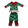thumbnail image 1 of Tiweut Elf Outfits for Girls Kids Christmas Elf Santa's Dress Outfit Kid's Boys Holiday Elf Suit,Green,100, 1 of 6