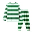 thumbnail image 1 of Tiweut Girls 2 Piece Outfits Children's Striped Pajama Long Sleeve Round Neck Tops and Long Pant Sleepwear Kids Home Wear Clothing Suits for Girl 4-5 Y, 1 of 2
