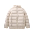 thumbnail image 1 of Tiweut Girls Down Jackets Winter Children Loose Fit Zipper Windproof Warm Hooded Coat Clothes 3-4 Y, 1 of 7