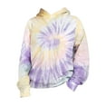 thumbnail image 1 of Tiweut Girls Leisure Hoodies Fall Children's Tie Dye Printed Long Sleeve Hooded Pullover Sweatshirt Tops 9-10 Y, 1 of 3